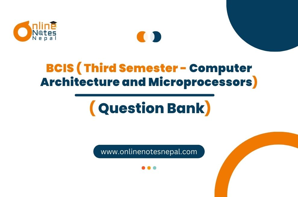 Question Bank of Computer Architecture and Microprocessors Photo